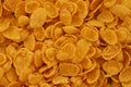 Corn flakes background. Top view cornflake cereal box for morning breakfast Royalty Free Stock Photo