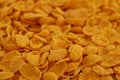 Corn flakes background. Top view cornflake cereal box for morning breakfast Royalty Free Stock Photo