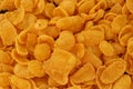 Corn flakes background. Top view cornflake cereal box for morning breakfast Royalty Free Stock Photo