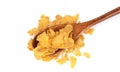 corn flakes close-up Royalty Free Stock Photo