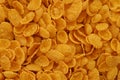 Corn flakes texture. Top view cornflake cereal box for morning breakfast Royalty Free Stock Photo