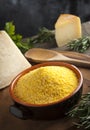 Corn Flour - Italian Polenta Royalty Free Stock Photo