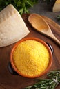 Corn Flour - Italian Polenta Royalty Free Stock Photo