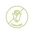 Corn free food icon