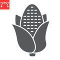 Corn glyph icon