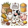 Mycotoxin, Aflatoxin, Fumonisin, Ochratoxin, Zearalenone, Trichothecene, Corn, Grain, Poultry, Chicken, Livestock, Swine, Fish,