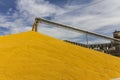 Corn and Grain Handling or Harvesting Terminal. Corn Can be Used for Food, Feed or Ethanol II Royalty Free Stock Photo