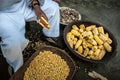 Corn Harvest In The Andes