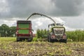 Corn harvest vehicles frontal rear 1