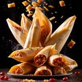 Corn husk wrapped tamales, traditional Mexican cuisine