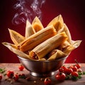 Corn husk wrapped tamales, traditional Mexican cuisine