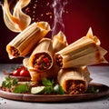 Corn husk wrapped tamales, traditional Mexican cuisine