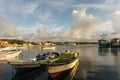 Corn Island, Nicaragua, May,08, 2017: General view of boats on port. Big Corn Island, touristic caribbean from Nicaragua Royalty Free Stock Photo