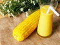 Corn juice healthy drink.
