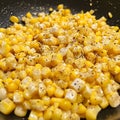 Corn Kernels with Pepper Royalty Free Stock Photo