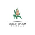 Corn Logo design, theme,farming template nature illustration