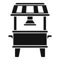 Corn machine icon simple vector. Food seller