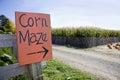 Corn maze Royalty Free Stock Photo