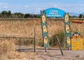 Corn maze entrance Royalty Free Stock Photo