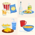 Corn Meals Compositions Set