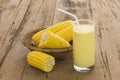 Corn milk Royalty Free Stock Photo