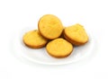Corn muffins on plate Royalty Free Stock Photo