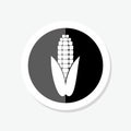 Corn nature industry logo design simple template