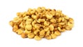 Corn nuts on white background Royalty Free Stock Photo