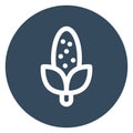 Corn Outline bold Vector Icon which can be easily modified or Edited Royalty Free Stock Photo