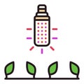 Corn Phytolamp vector Grow Led Light Bulb creative icon or design element