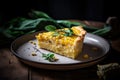 Corn Pie, Traditional Chilean Food, Sweetcorn Cake, Corn Pie, Abstract Generative Ai Illustration