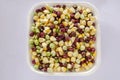 Corn And Pigeon Peas In Expanded Polystyrene Foam Container