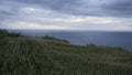 Corn plantation and sea landscape in Sao Miguel, Azore