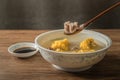 Corn and pork bone soup, delicious Chinese food Royalty Free Stock Photo