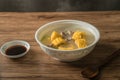 Corn and pork bone soup, delicious Chinese food Royalty Free Stock Photo