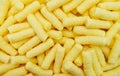 Corn puffs background Royalty Free Stock Photo