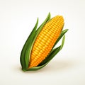 Corn realistic illustration Royalty Free Stock Photo