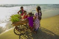 Corn seller on the beach Goa Royalty Free Stock Photo