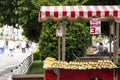 Corn seller in the street Royalty Free Stock Photo