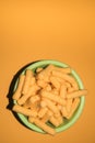 Corn snacks in a bowl Royalty Free Stock Photo