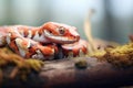 corn snake basking in dappled sunlight