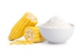 Corn starch with fresh corn Royalty Free Stock Photo