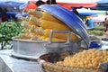 Corn on a street market