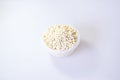 Corn-Tofu sand for pets or Pets sand made of tofu isolated 180227 0088 Royalty Free Stock Photo