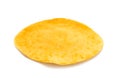 Corn tortilla over white background Royalty Free Stock Photo