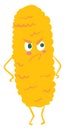 Image of angry corn, vector or color illustration