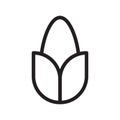 Corn thin line vector icon Royalty Free Stock Photo