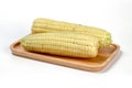 Corn on wooden plate, Waxy Corn