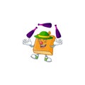 Cornbread in the cartoon character juggling shape