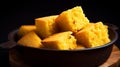 Cornbread: Classic Side Dish Perfect with Chili or BBQ Meats Royalty Free Stock Photo